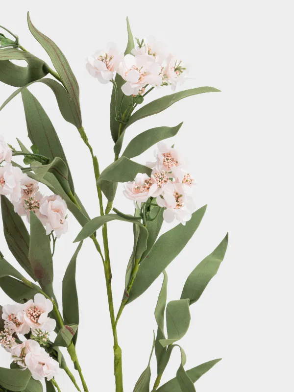 Ветка декоративная, 70 см, бумага/пенопласт, Светло-розовая гвоздика, Flower garden, image-3