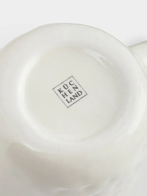 Кружка, 420 мл, керамика, молочная, Енот, Slight frost, image-5