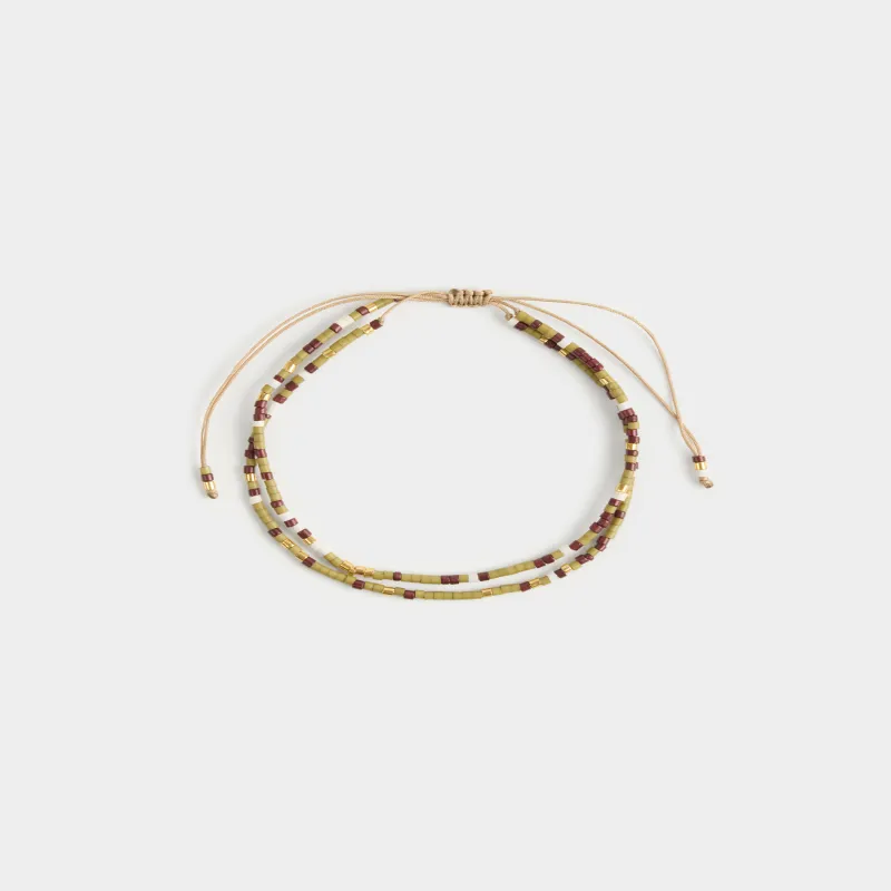 Браслет на ногу, 28 см, пластик/полиэстер, цветной, Pearl color, image-0