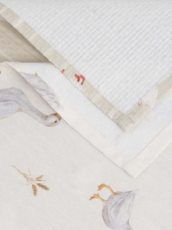 Полотенце кухонное, бежевое, Poultry, image-5