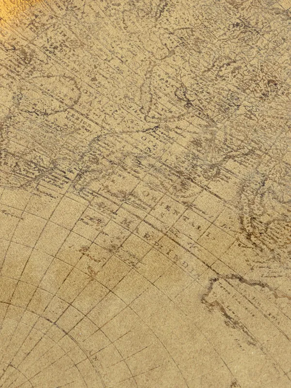 Поднос, 34 см, пластик/стекло, круглый, золотистый, Земной шар, Discovery, image-5