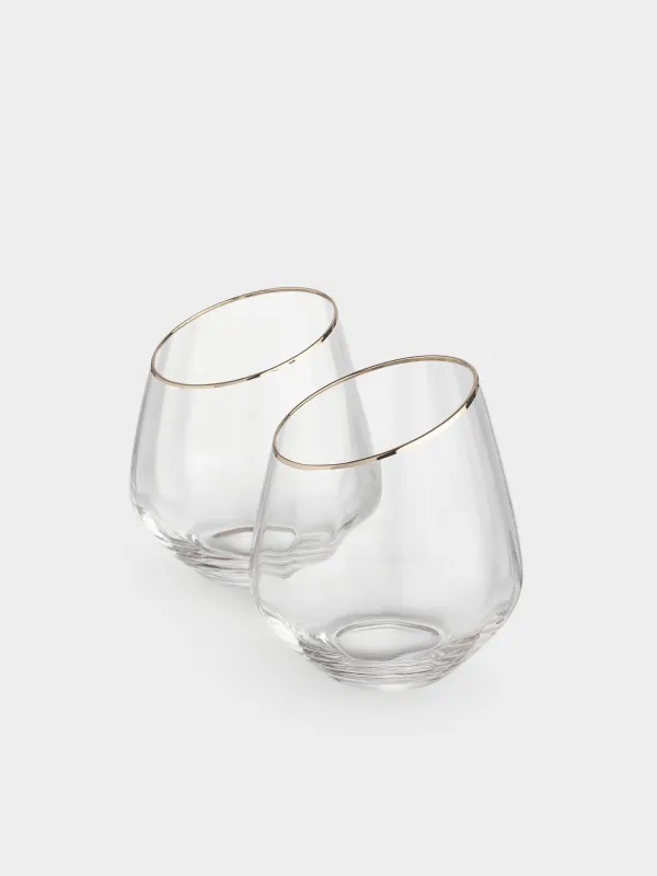 Стакан, 350 мл, 2 шт, с золотистым кантом, Charm R gold, image-1