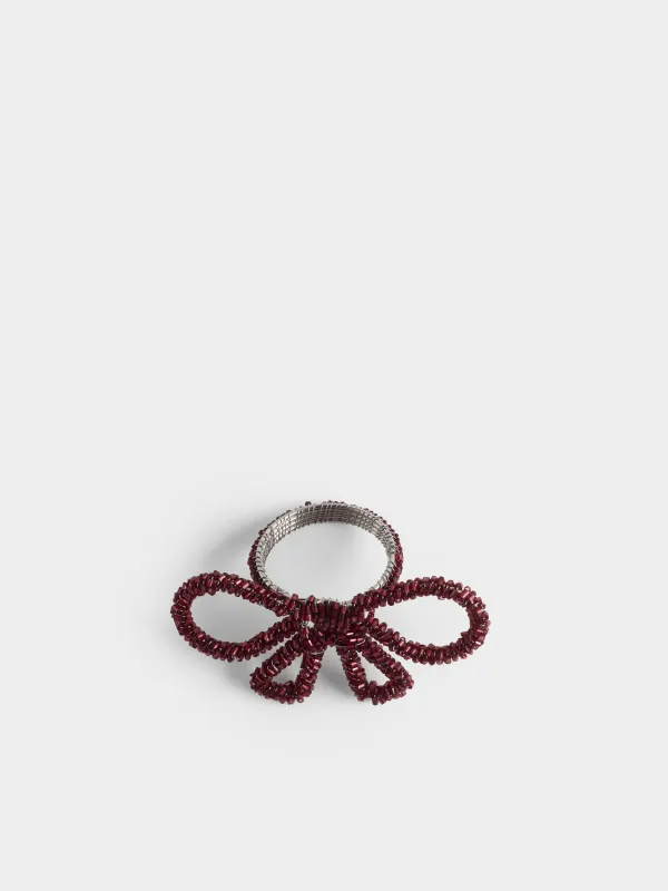 Кольцо для салфеток, 6х5 см, Бант, Shiny beads, image-2