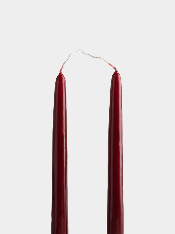 Свеча, 38 см, 2 шт, тонкая, с общим фитилем, Vivid candle, image-1
