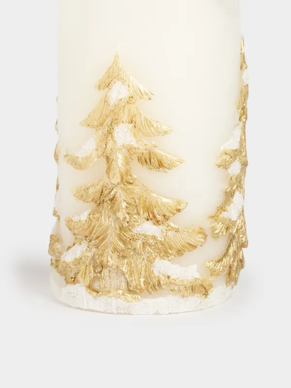 Свеча электрическая, 15 см, молочно-золотистая, Flameless, image-2