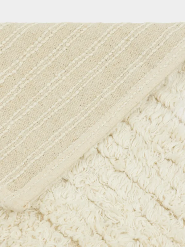 Коврик, 50x80 см, хлопок, бежевый, Stripe, image-2
