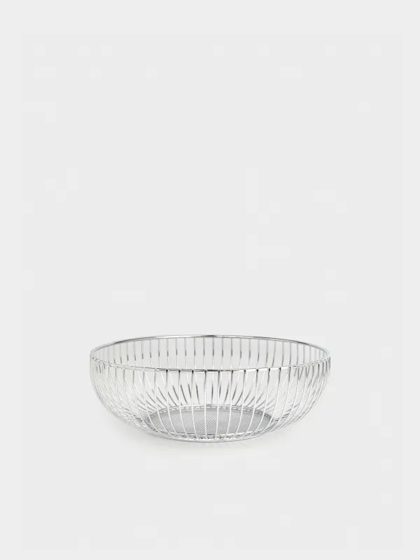 Корзина для фруктов, 25 см, Twist silver, image-0