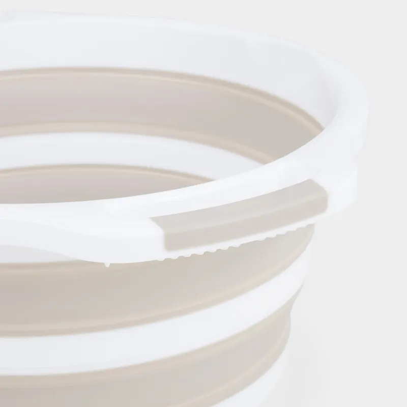 Таз складной, 22 л, пластик/резина, серо-бежевый, Foldaway, image-4