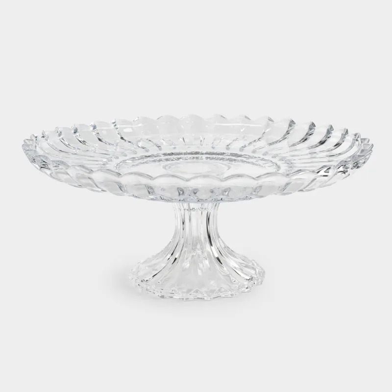 Блюдо на ножке, 30х12 см, стекло Р, Alpine