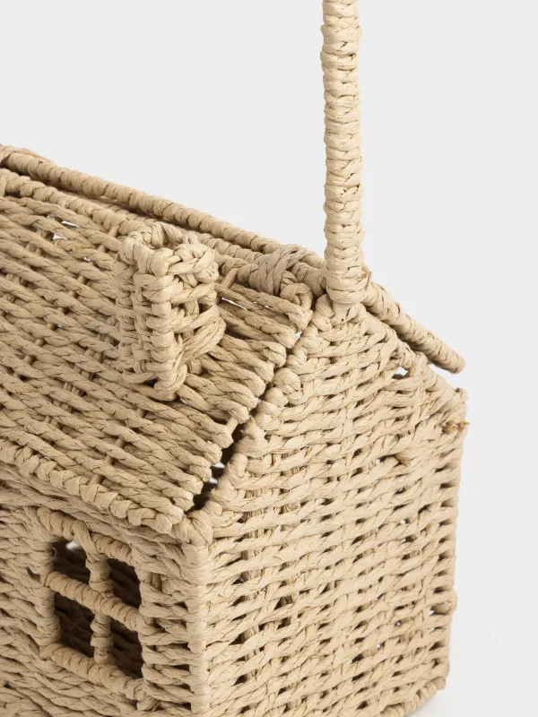Корзина для хранения, 20х15 см, с крышкой, Braided, image-2