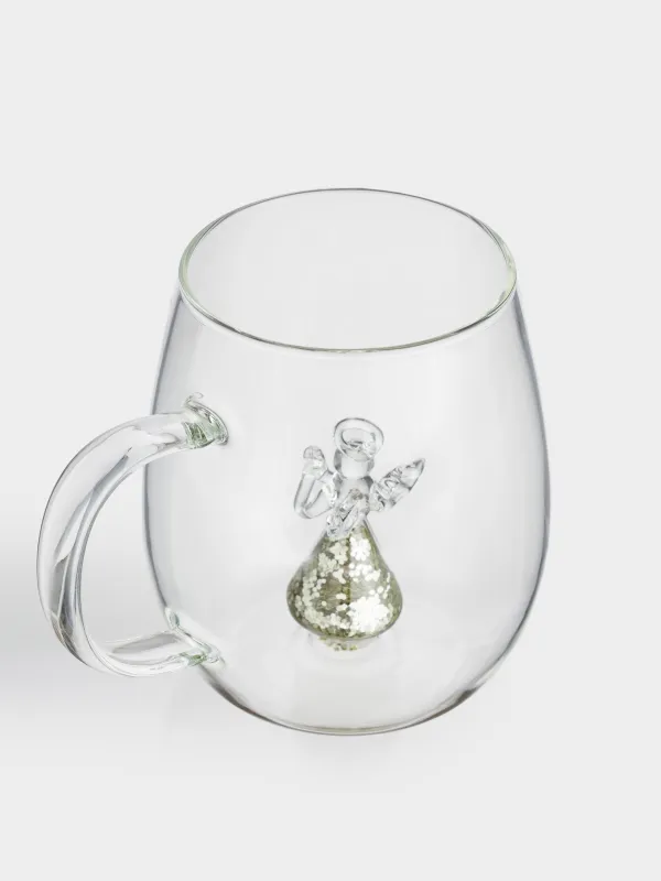 Кружка, 500 мл, Ангел с блестками, Shape, image-1
