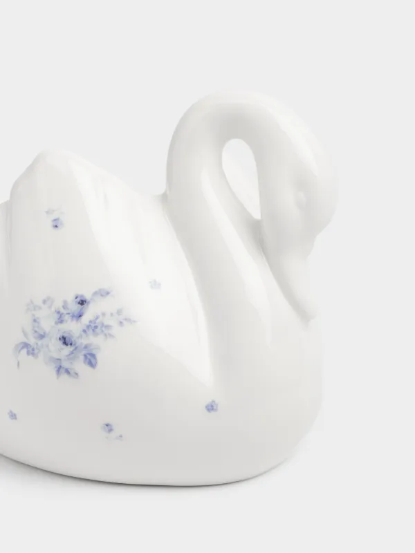 Конфетница, 16х10 см, фарфор P, белая, Лебедь, Tradition Easter, image-3