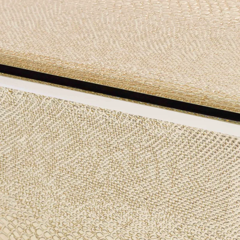 Шкатулка для украшений, 21х13 см, стекло, золотистая, Змеиный принт, Snake print, image-5