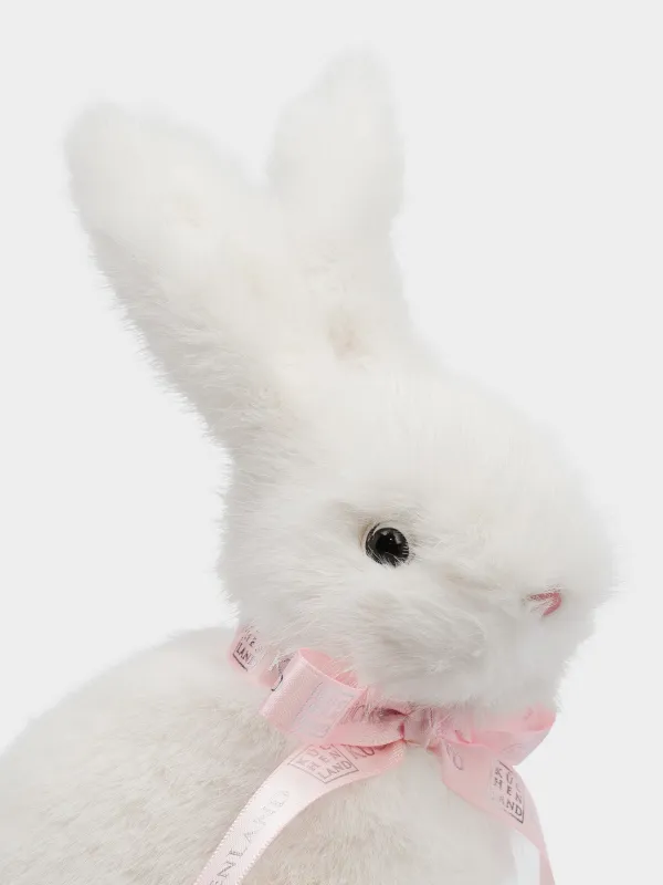 Изделие декоративное, 13х20 см, искусственный мех, молочная, Пасхальный кролик, Rabbit, image-4