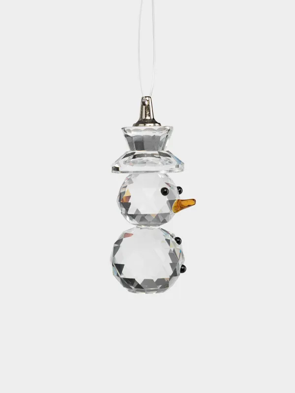 Игрушка елочная, 7 см, Снеговик, Figure crystal, image-1