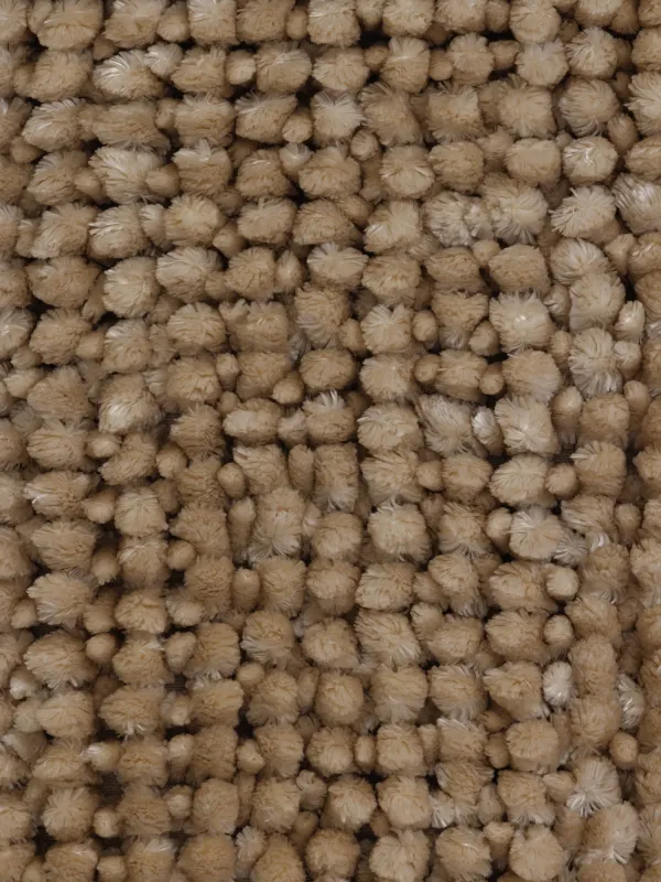 Коврик, 50х80 см, противоскользящий, полиэстер, бежевый, Fluff, image-3