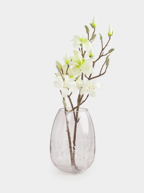 Ваза для цветов, 25 см, стекло, Ice, image-5