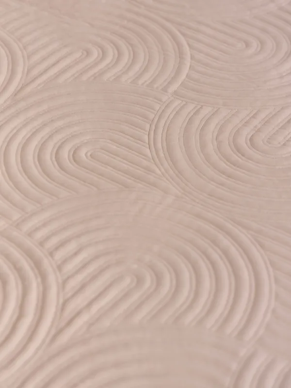 Покрывало, 220х240 см, стеганое, вельвет/микрофибра, песочное, Арка, Arch, image-5