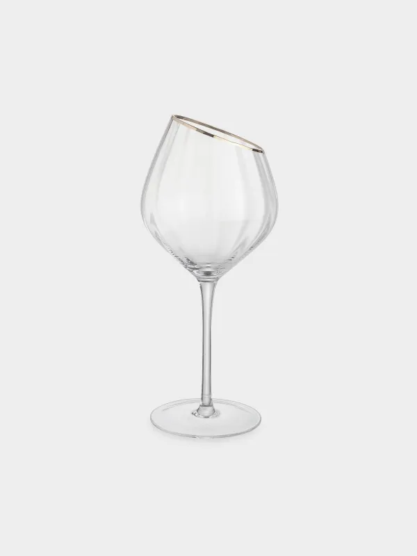 Бокал для красного вина, 560 мл, 2 шт, стекло, с золотистым кантом, Charm R gold, image-4