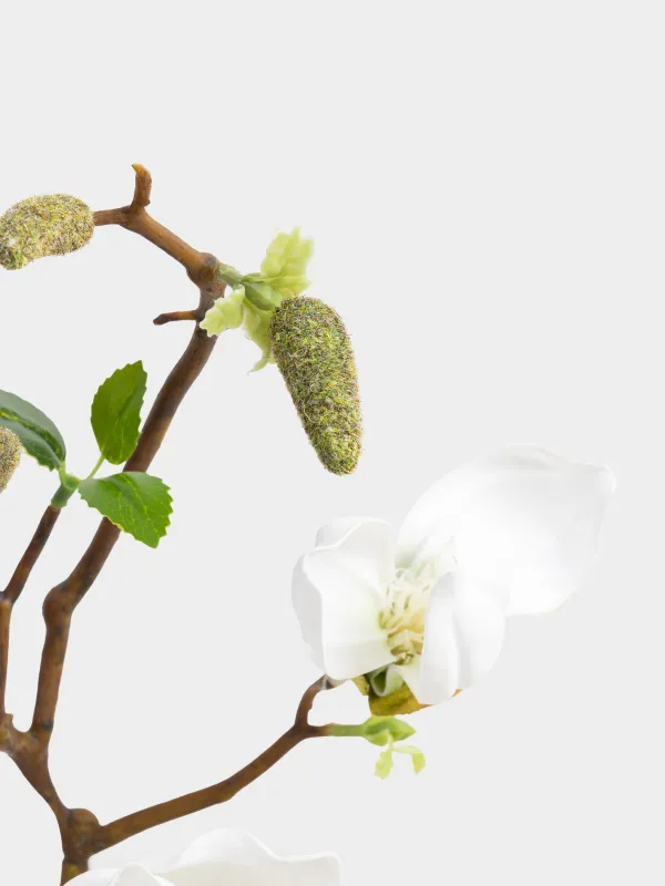 Ветка декоративная, 90 см, Белая магнолия, Magnolia, image-3
