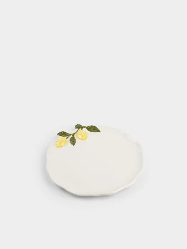 Блюдо, 24 см, керамика D, молочное, Лимоны, Sicily, image-1
