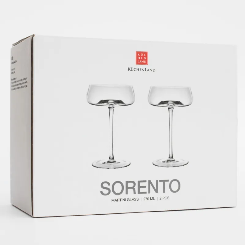 Бокал-креманка для шампанского, 270 мл, 2 шт, кристальное стекло, Sorento, image-6