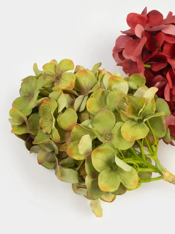 Ветка декоративная, 56 см, полиэстер/металл, Зеленая гортензия, Flower garden, image-2