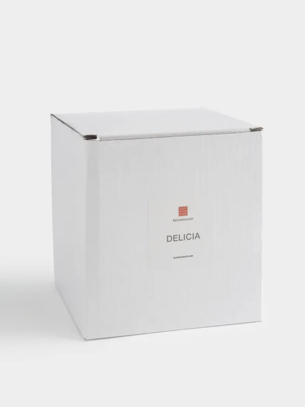 Емкость для хранения, 12х14 см, 750 мл, керамика, молочная, в крапинку, Delicia, image-5