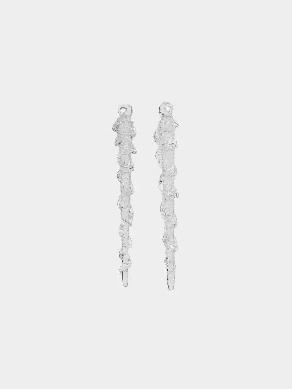 Игрушка елочная, 15 см, 2 шт, Сосулька, Ice crystal, image-0