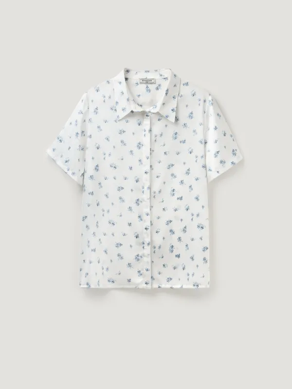 Рубашка, бело-голубая, Tesia, image-7