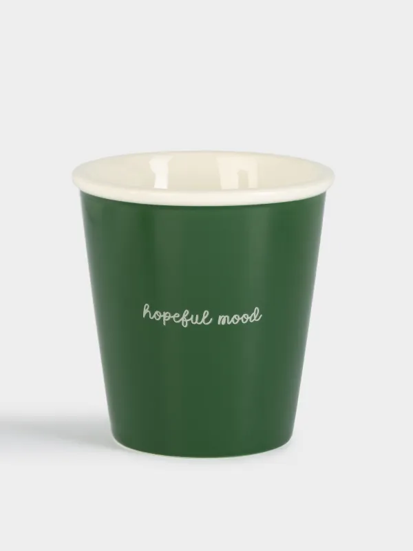 Стакан, 9 см, 320 мл, фарфор P, зеленый, Magic moments, image-0