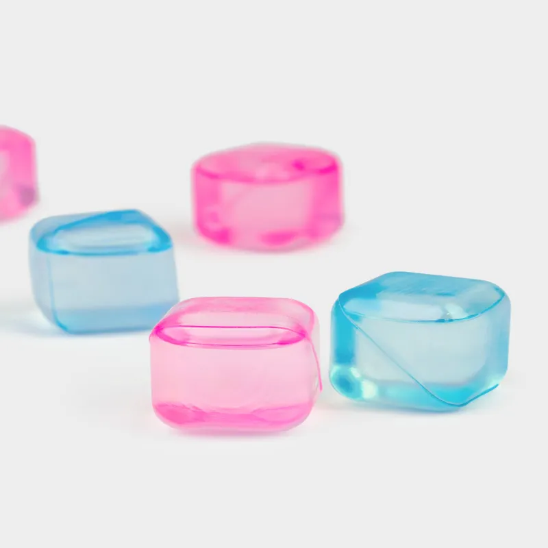 Набор кубиков для охлаждения напитков, 10 шт, пластик, розовый/голубой, Cool party, image-4