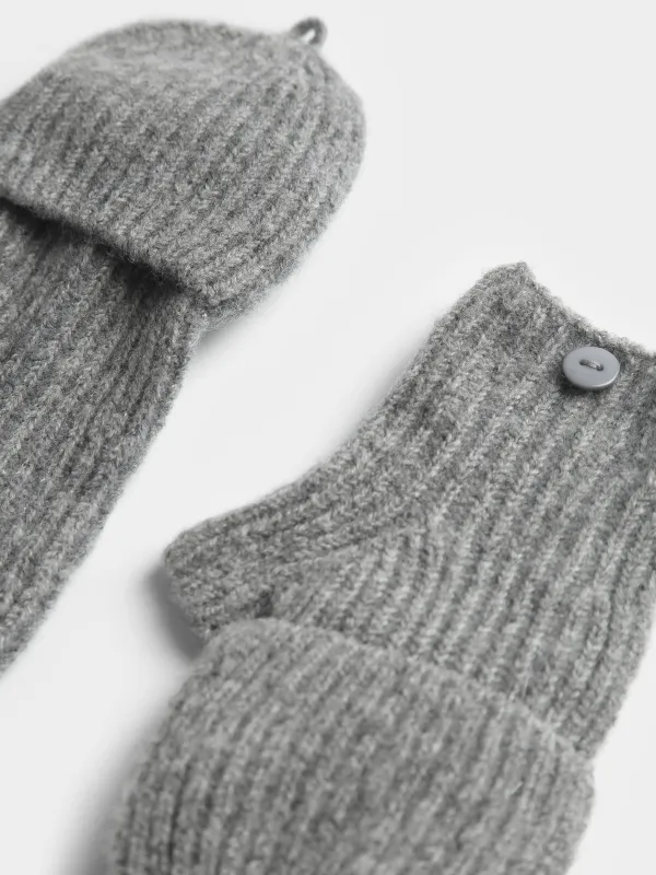 Перчатки вязаные с откидным верхом, Woolens, image-3