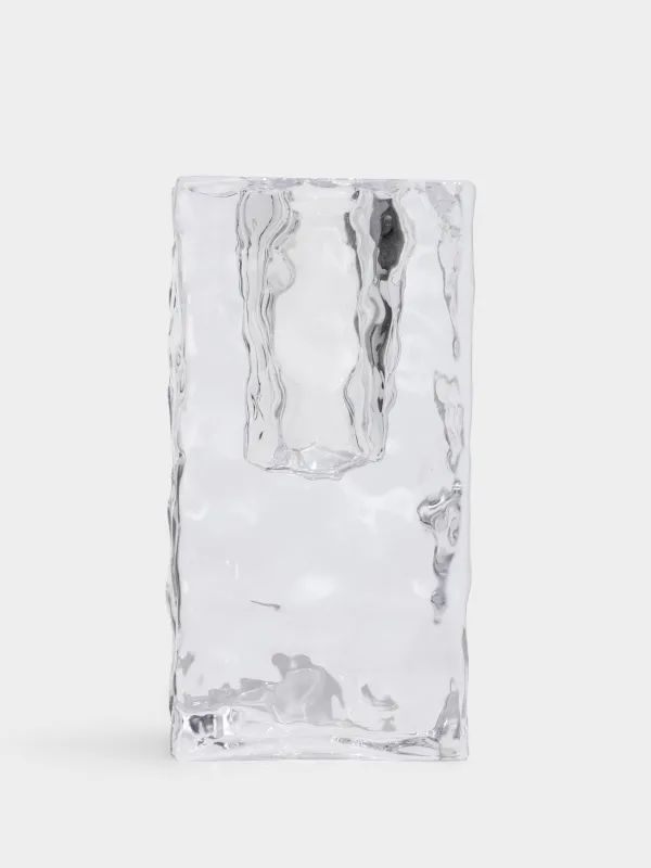 Подсвечник, 8 см, для тонкой свечи, стекло, Concave, image-2