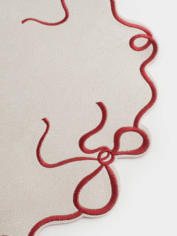 Салфетка под приборы, 38 см, двусторонняя, Rock embroidery, image-2