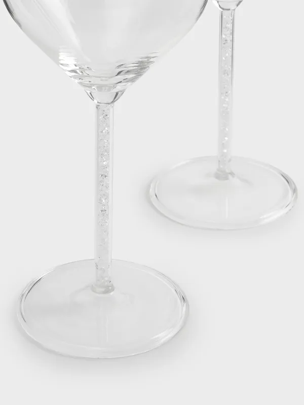 Бокал для вина, 450 мл, 2 шт, стекло/стразы, Crystal shine, image-3