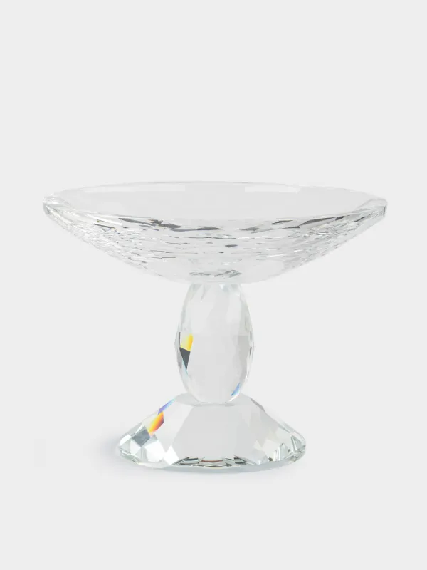 Блюдо на ножке, 20х15 см, кристальное стекло, Lux crystal, image-0