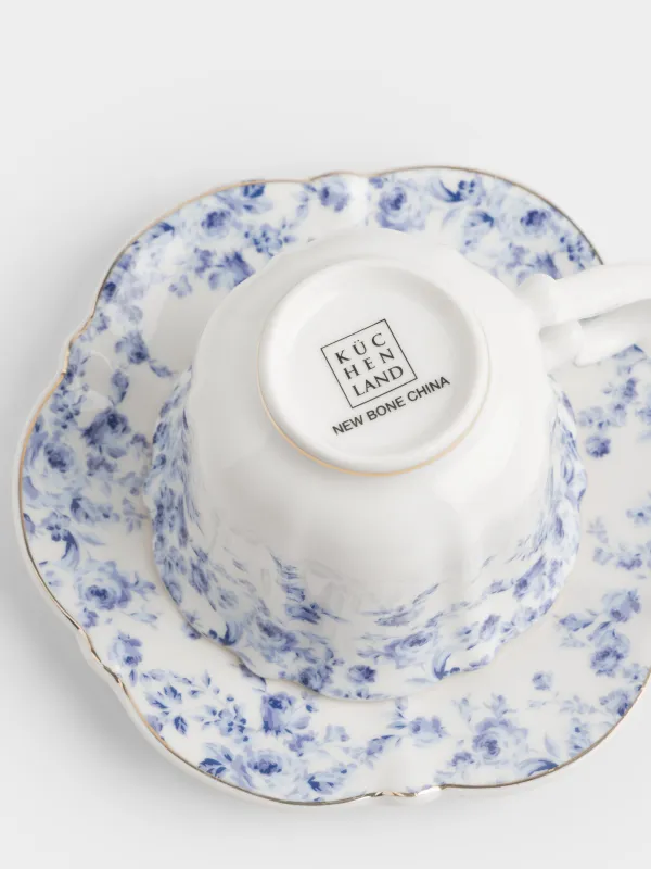 Пара чайная, 270 мл, Цветы гжель, Tradition Easter, image-3