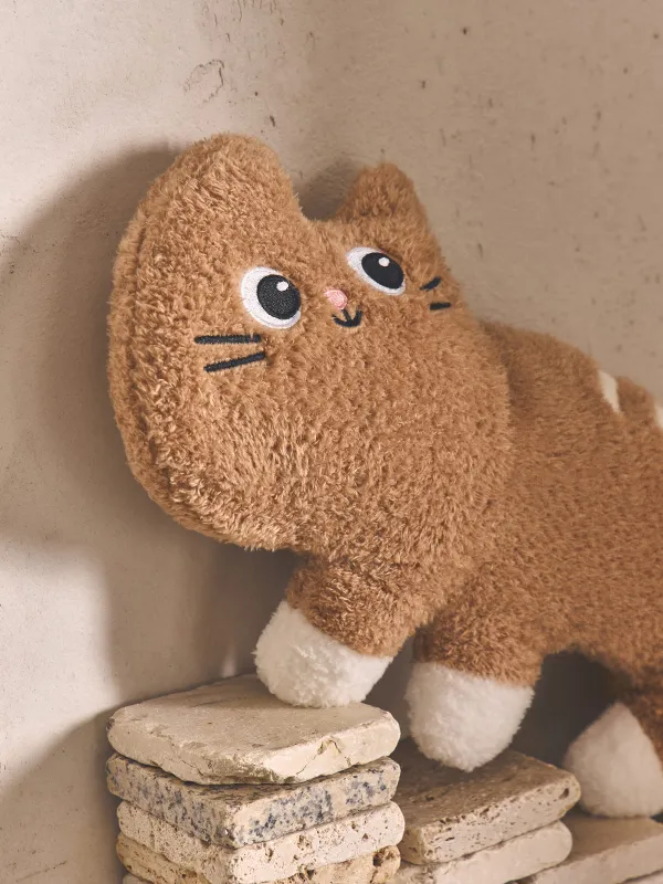 Подушка декоративная, бежевая, Cat, image-4