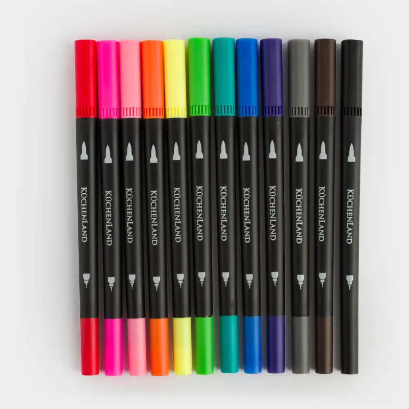 Набор маркеров, 12 шт, двойные, полипропилен, Draw, image-2