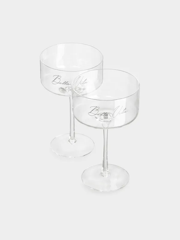 Бокал-креманка для шампанского, 330 мл, 2 шт, кристальное стекло, Bella Vita, Foligno, image-2