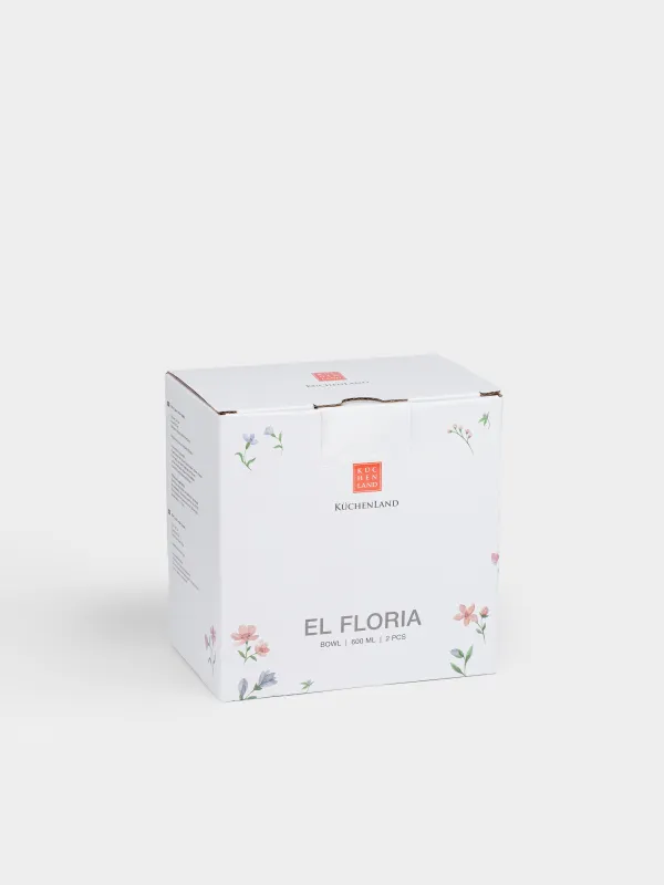 Пиала, 14х7 см, 2 шт, Нежные цветы, El floria, image-4