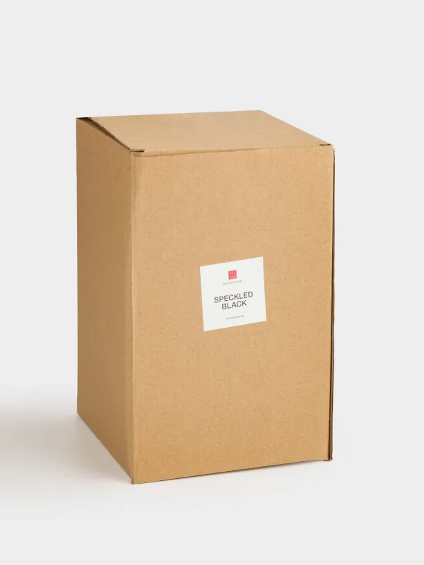 Ваза для цветов, 24 см, с ручкой, керамика, молочная, в крапинку, Кувшин, Speckled black, image-6