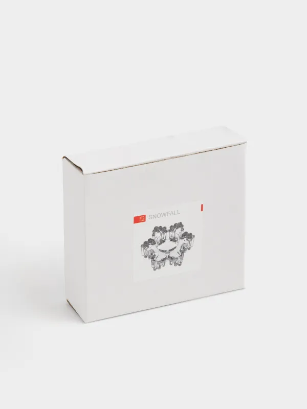 Подсвечник, 11x4 см, для чайной свечи, стекло, Снежинка, Snowfall, image-6