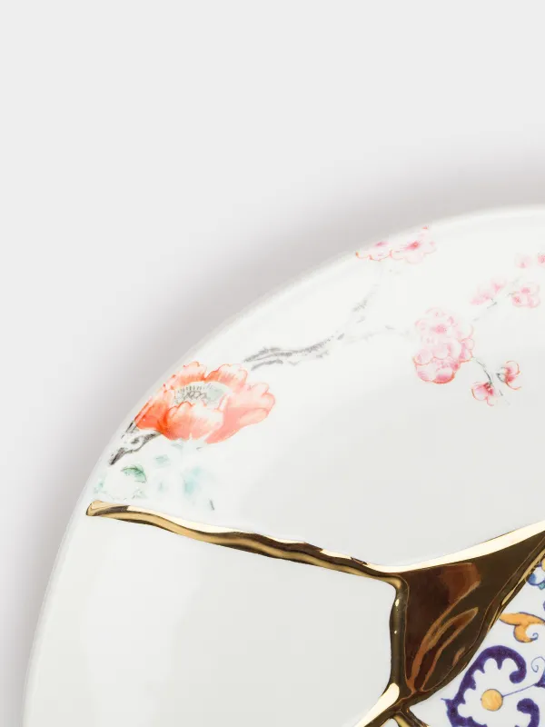 Тарелка обеденная, 27 см, фарфор N, бело-золотистая, Кинцуги, Revival, image-4