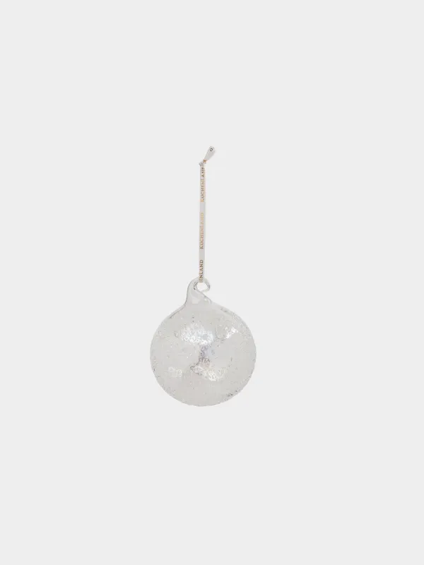 Игрушка елочная, 8 см, Шар с изморозью, Ball sparkle, image-1