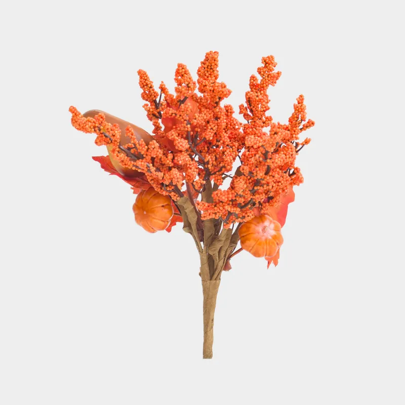 Ветка декоративная, 15 см, пенопласт/полиэстер, Осенний букет, Forest symphony decor