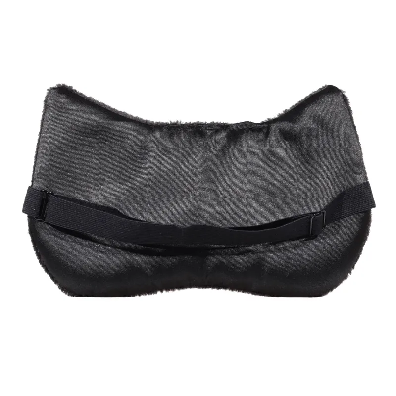 Маска для сна, 24 см, полиэстер/искусственный мех, черная, Кот, Cat night, image-2