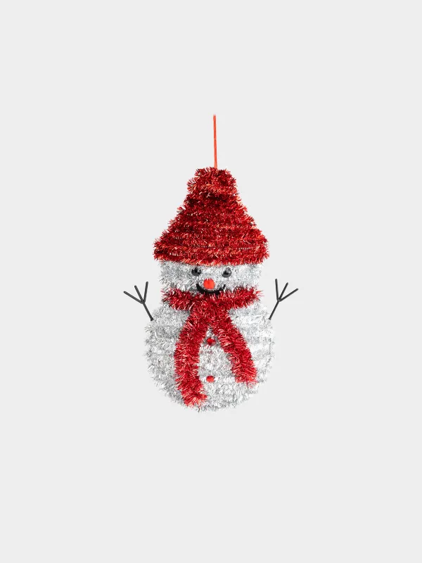 Украшение декоративное, 35 см, подвесное, Снеговик, Tinsel decor, image-0