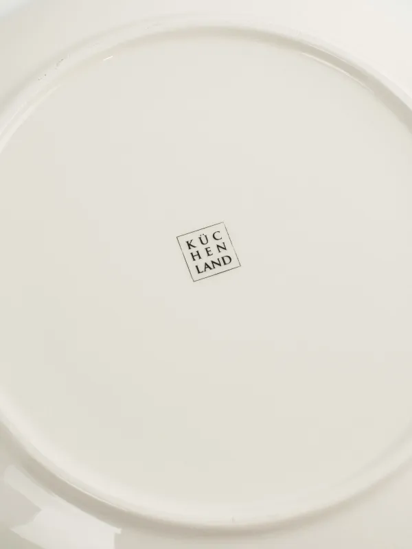 Тарелка закусочная, 22 см, керамика, белая, Тыква и листья, Forest symphony, image-4